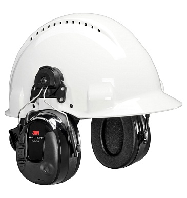 3Mв„ў PELTORв„ў PROTACв„ў III Headset with hardhat attachments (MT13H221P3E)