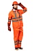 EXTRA VISION WPL PVC waterproof suit, fluorescent orange