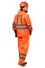 EXTRA VISION WPL PVC waterproof suit, fluorescent orange