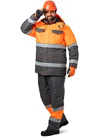 PROZHEKTOR hi-vis heat-insulated work suit