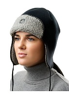 ORSA SE trapper hat with membrane eVent, black and grey