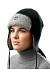 ORSA SE trapper hat with membrane eVent, black and grey