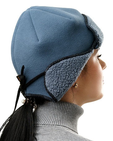 ORSA SE trapper hat with membrane eVent, grey and blue