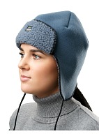 ORSA SE trapper hat with membrane eVent, grey and blue