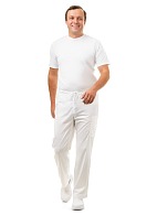 LOTOS men's medical trousers, white