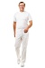LOTOS men's medical trousers, white