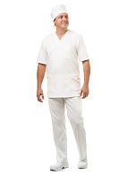 &quot;LOTOS&quot; men's medical shirt, white