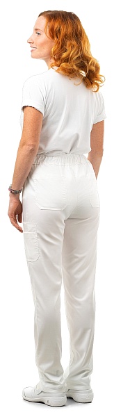 LOTOS ladies medical trousers, white