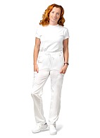 LOTOS ladies medical trousers, white