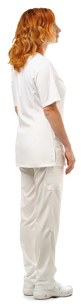 LOTOS ladies medical blouse, white