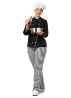 PROVENCE ladies chefs jacket, black