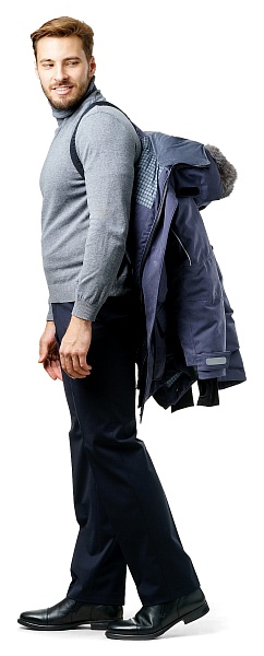 FOX men's heat-insulated parka, grey