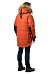 FOX men's heat-insulated parka, terracotta