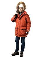 FOX men's heat-insulated parka, terracotta