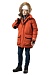 FOX men's heat-insulated parka, terracotta