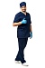 LOTOS men's medical shirt, dark blue