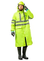 EXTRA VISION WPL waterproof PVC coat, fluorescent yellow