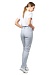 INGA ladies trousers, light-grey