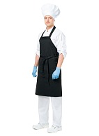 GRILL bib apron, black