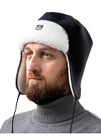 ORSA SE Trapper hat with membrane eVent, black and white