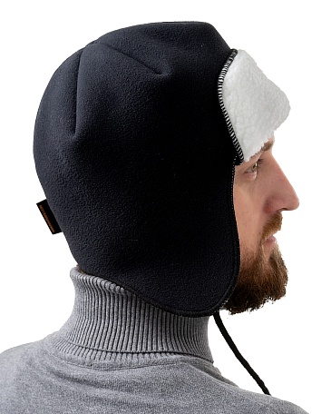 ORSA SE Trapper hat with membrane eVent, black and white