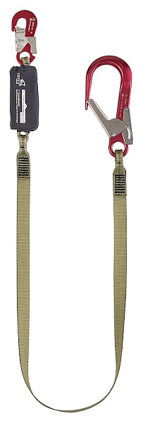 AT12 single non-adjustable ESD safe, intrinsically safe lanyard with energy absorber (vnt aT12)