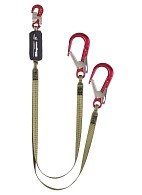 AT22 two-leg non-adjustable ESD safe, intrinsically safe lanyard with energy absorber (vnt aT22)
