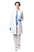 ALBINE ladies medical lab coat