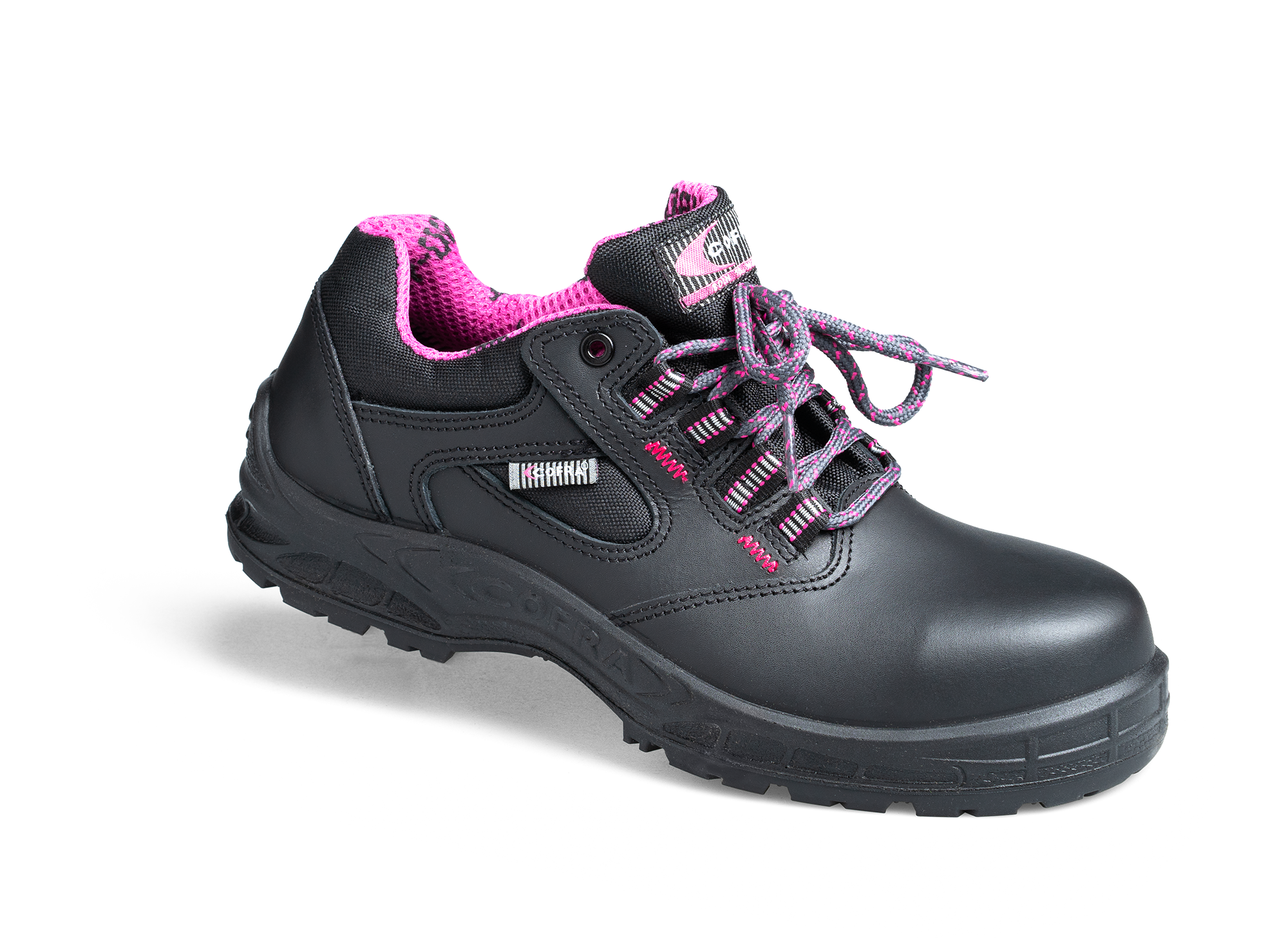purple safety boots