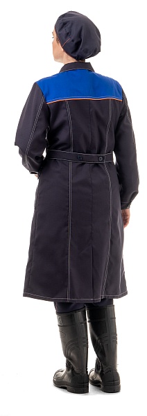 CHEMIST ladies smock for protection against acids and alkalis