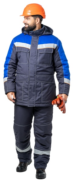 CHEMIST men's heat-insulated work suit for protection against acids and alkalis