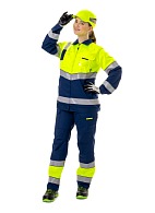 LUMOS ladies hi-vis work suit