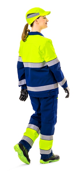 LUMOS ladies hi-vis work suit