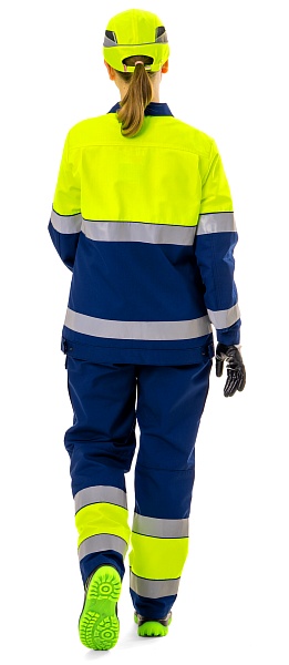 LUMOS ladies hi-vis work suit