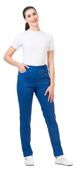 INGA ladies trousers, navy blue