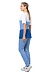 INGA ladies trousers, light blue