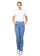 INGA ladies trousers, light blue