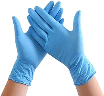 POWDER FREE DISPOSABLE NITRILE Examination Gloves Non Sterile , 100 pcs per packet