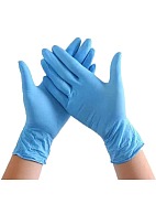 POWDER FREE DISPOSABLE NITRILE Examination Gloves Non Sterile , 100 pcs per packet