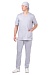 STAN men's scrub top, light-grey