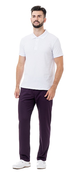 STAN men's trousers, plum