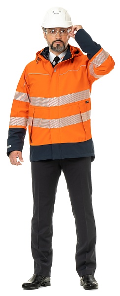 MAXIMUM men's mid-season high visibility jacket with GORE-TEX membrane