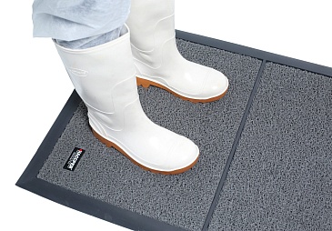 HACCPER DEZMATTA two-section disinfection mat (95x65 cm), (Dez6090-10), gray