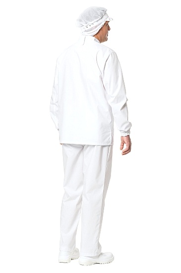 FOODMAKER chef tunic with turn back collar, men's/ladies