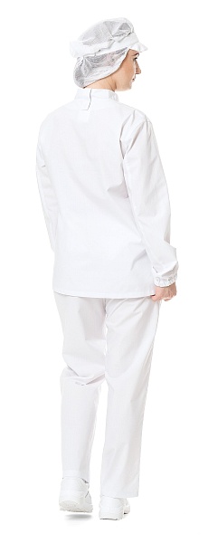 FOODMAKER chef tunic with turn back collar, men's/ladies