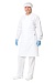 FOODMAKER chef tunic with turn back collar, men's/ladies