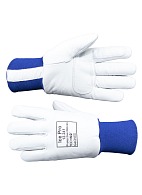 Ice Pro leather freezer gloves with thick foam lining