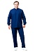 FOODMAKER chef tunic with turn back collar, men's/ladies, navy blue