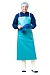 FOODMAKER chef tunic with turn back collar, men's/ladies, navy blue