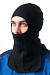 Rib-knit helmet liner, black